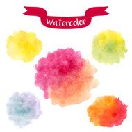 Watercolor elements set N4