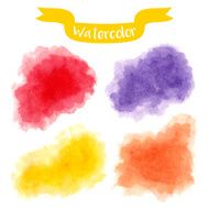 Watercolor elements set N5