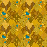 Seamless patchwork pattern background