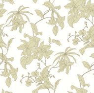 Seamless pattern with flowers orchids N18