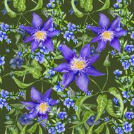 Summer Forest Floral Texture