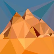 abstract vector mountain