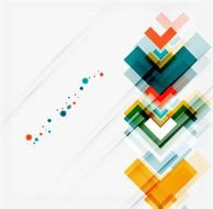 Clean colorful unusual geometric pattern design N221
