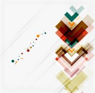Clean colorful unusual geometric pattern design N224