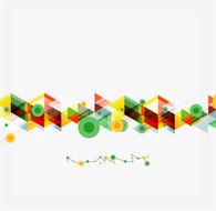 Clean colorful unusual geometric pattern design N228