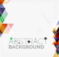 Abstract geometric background Modern overlapping triangles N346