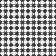 Black and white seamless pattern with stylized stars