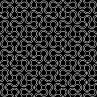 Black and white curved geometric seamless pattern