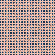 Curved geometric seamless pattern