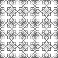 Delicate seamless pattern in oriental style - variation 2