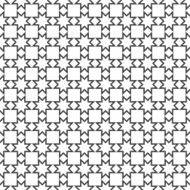 Monochrome seamless pattern with stylized stars