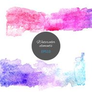 Vectorized watercolor stripes