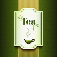 vector tea label