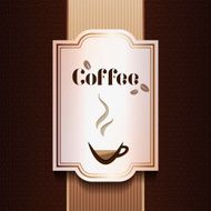 Vector coffee label N28