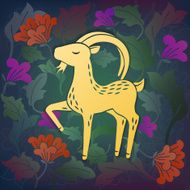 goat in flowers N2