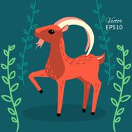 cute goat in the forest N2