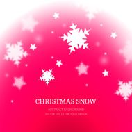 christmas background with falling snowflakes