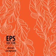 Vector feather hand-drawn illustration N6