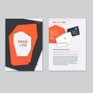 Vector brochure template design Abstract Backgrounds Flat Info N6