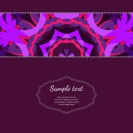 abstract vector template with ornamental element