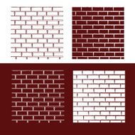 brick wall vector background