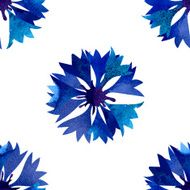 Seamless pattern with cornflowers N3