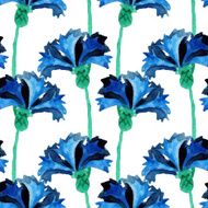 Seamless pattern with cornflowers N4