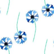 Seamless pattern with cornflowers N8
