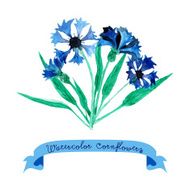 Card with cornflowers N3