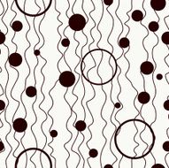 Vector seamless pattern Black and white abstract background N8