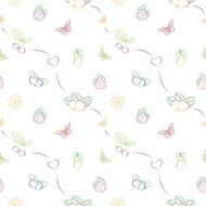 Vector seamless pattern with hand drawn berries N2