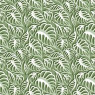 Vector Leaves 3d Seamless Pattern Background N5