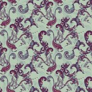 seamless decorative floral pattern N4