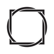Interlocked circle and square