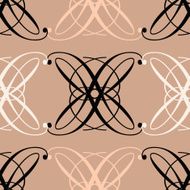 Seamless antique pattern ornament geometric background Repeating in brown