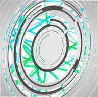 abstract technology circles background N2