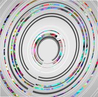 abstract technology circles background N3