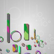 Colorful abstract circles background N3