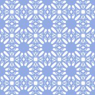 Floral seamless pattern blue color