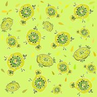 Seamless spring green pattern N2