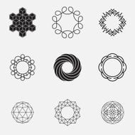 Set of geometric shapes N4