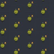 Seamless apple pattern illustration