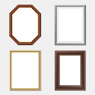 Vector wooden frame set