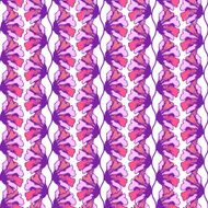 Stylized colorful flower seamless pattern for your design Graphic vector N2
