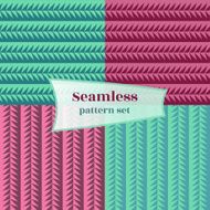 Set Seamless geometric abstract patterns N5