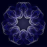Abstract frame with light effect decoration Vector background