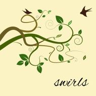 Decorative branch with birds