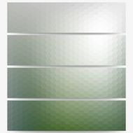 Abstract hexagonal headers set blurred design vector