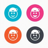 Rapper smile face icons Happy sad cry N2