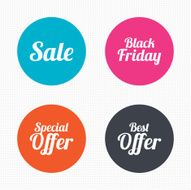 Sale icons Best special offer symbols N3